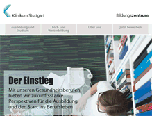 Tablet Screenshot of bildungszentrum-stuttgart.de